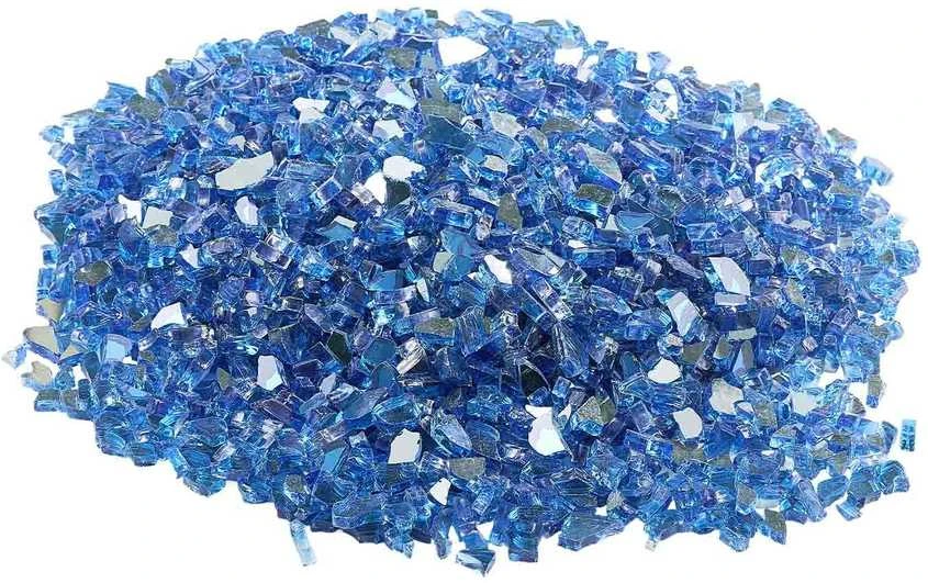 Vevor mėlynos spalvos židinys stiklo uolienos 4,5kg