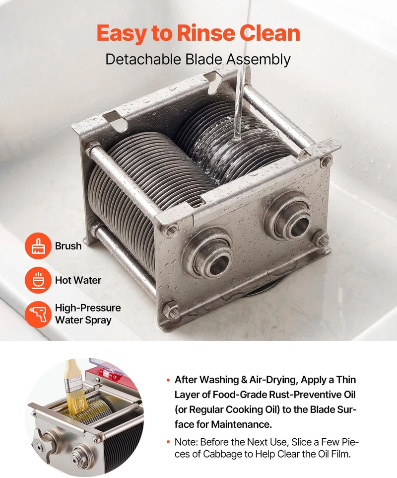 VEVOR Mėsos pjaustymo mašina 850W komercinė