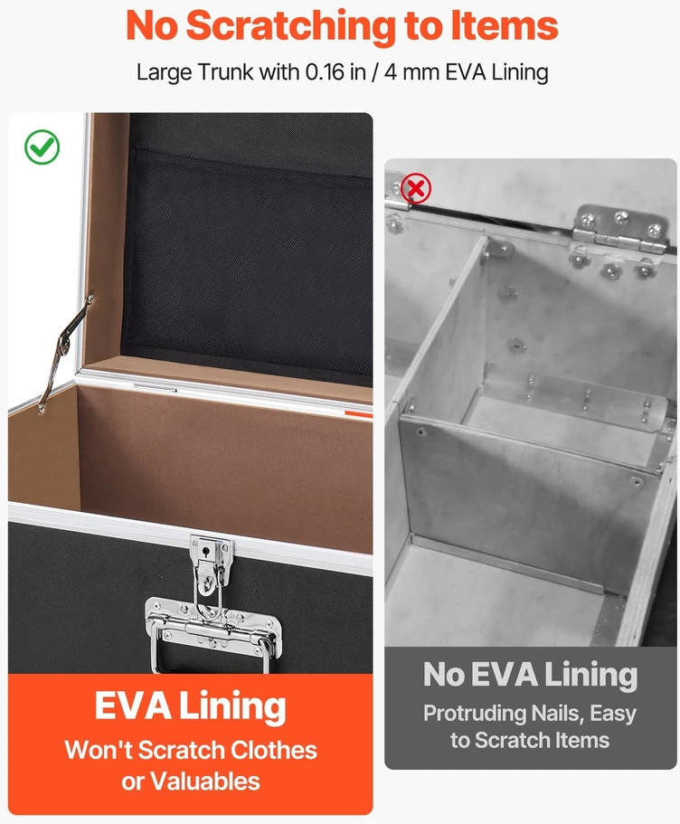 Vevor Metalinė daiktadėžė, 2 vnt. rinkinys