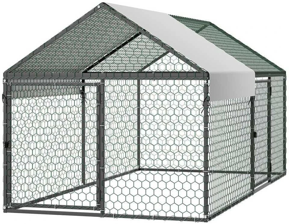 VEVOR Metalinė vištidė 4-6 vištoms, 1 x 2 x 1 m