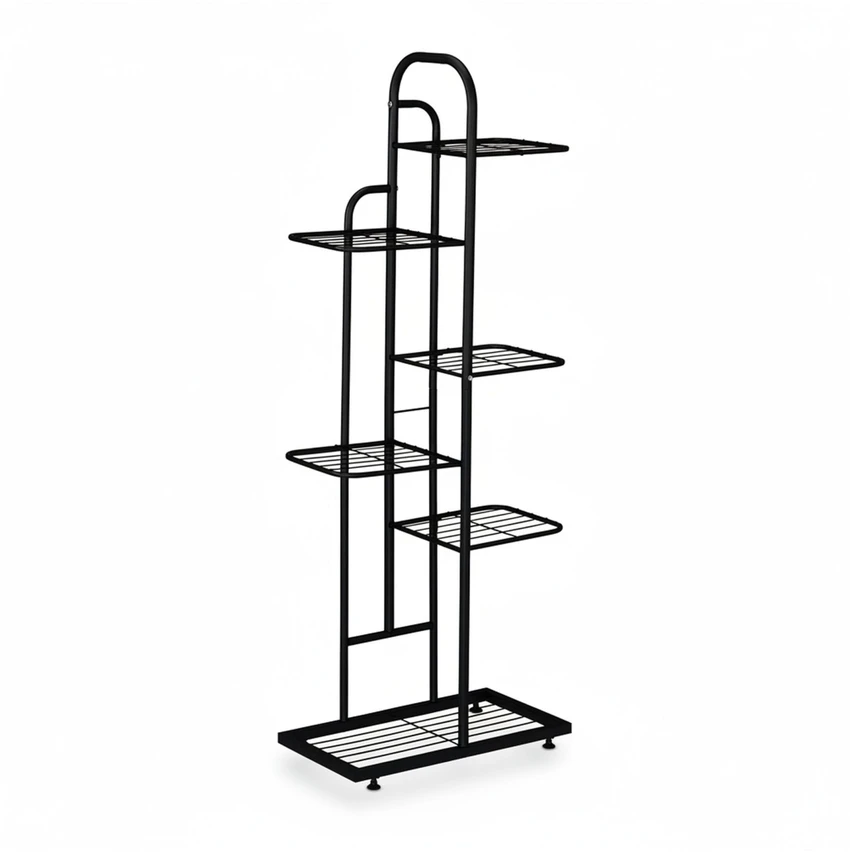 Relaxdays Metalinis augalų stovas su 6 lentynomis