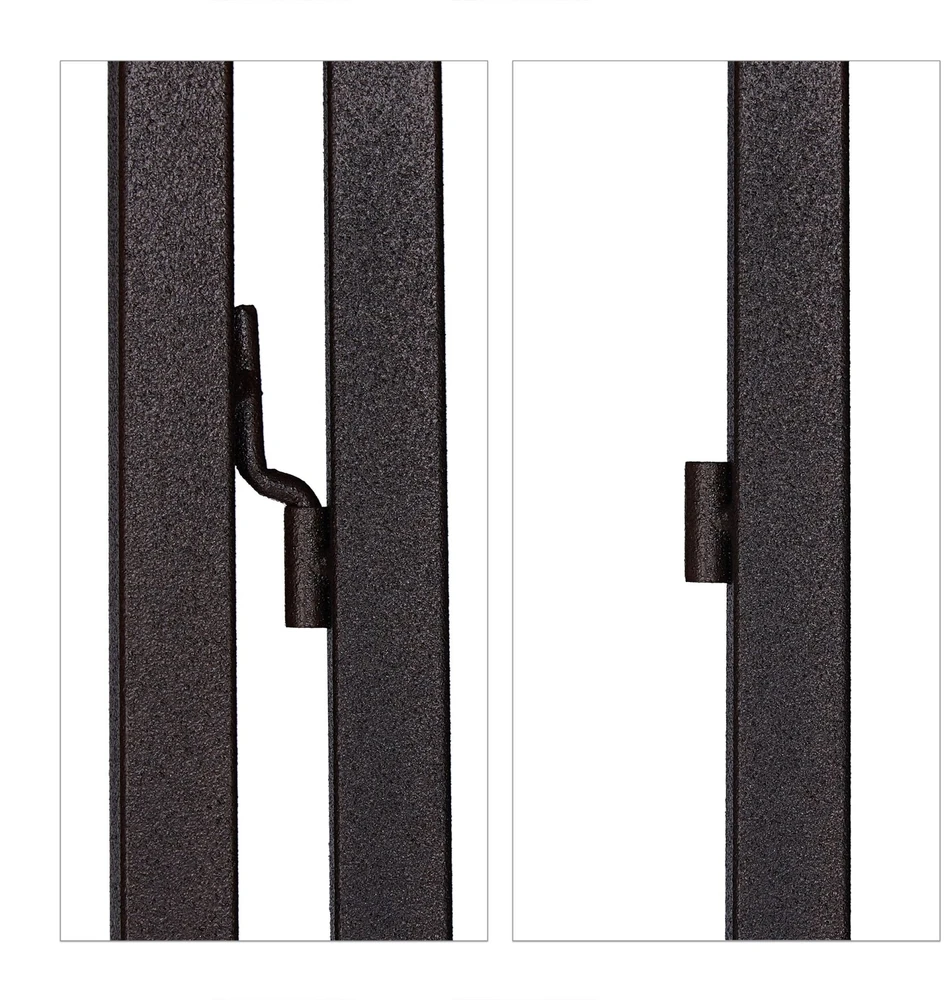 Relaxdays Metalinis grotelinis skydas, 2 vnt. rinkinys