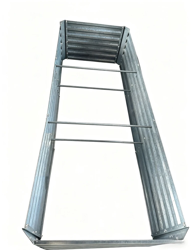 Relaxdays Metalinis pakeltas lysvės rėmas 57 x 240 x 90cm
