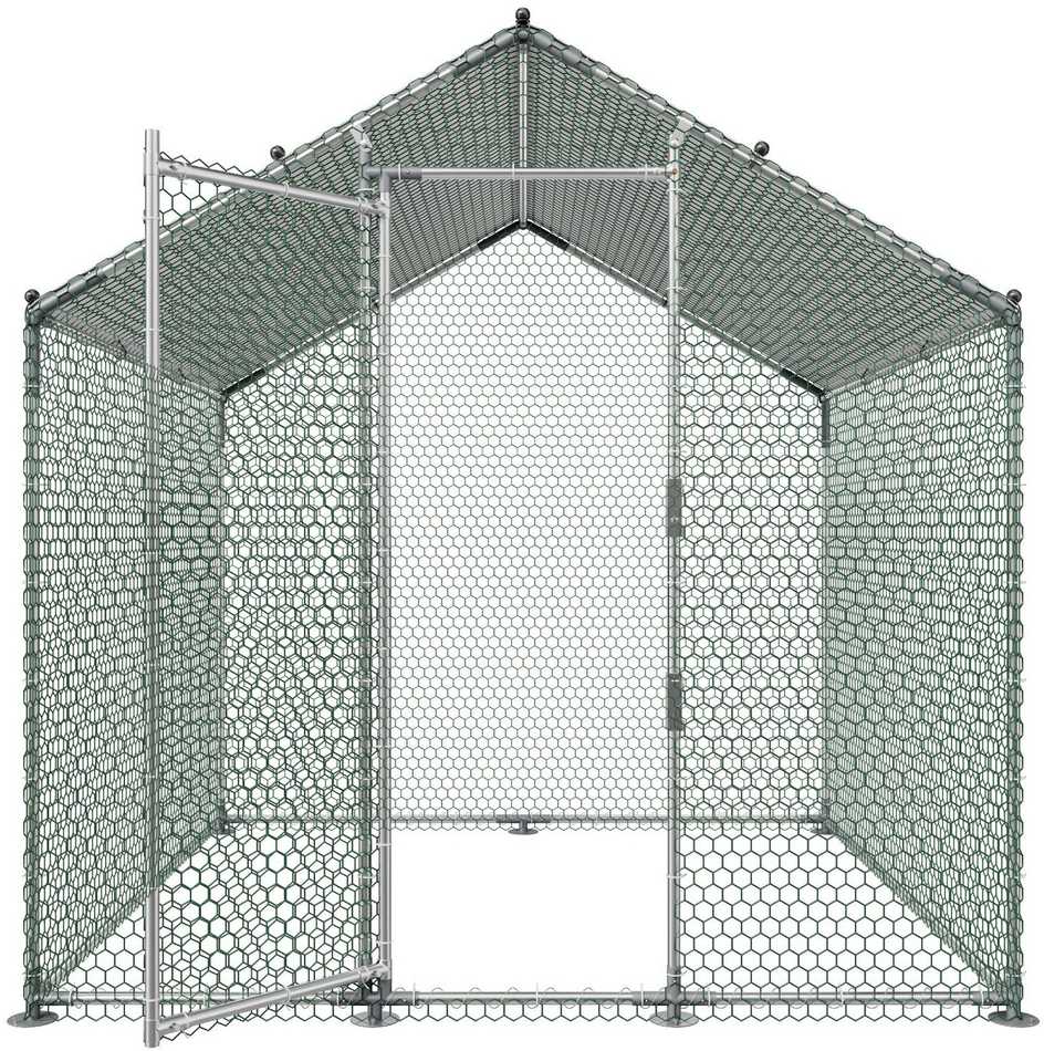 VEVOR Metalinis paukštidės aptvaras 2x2x2 m