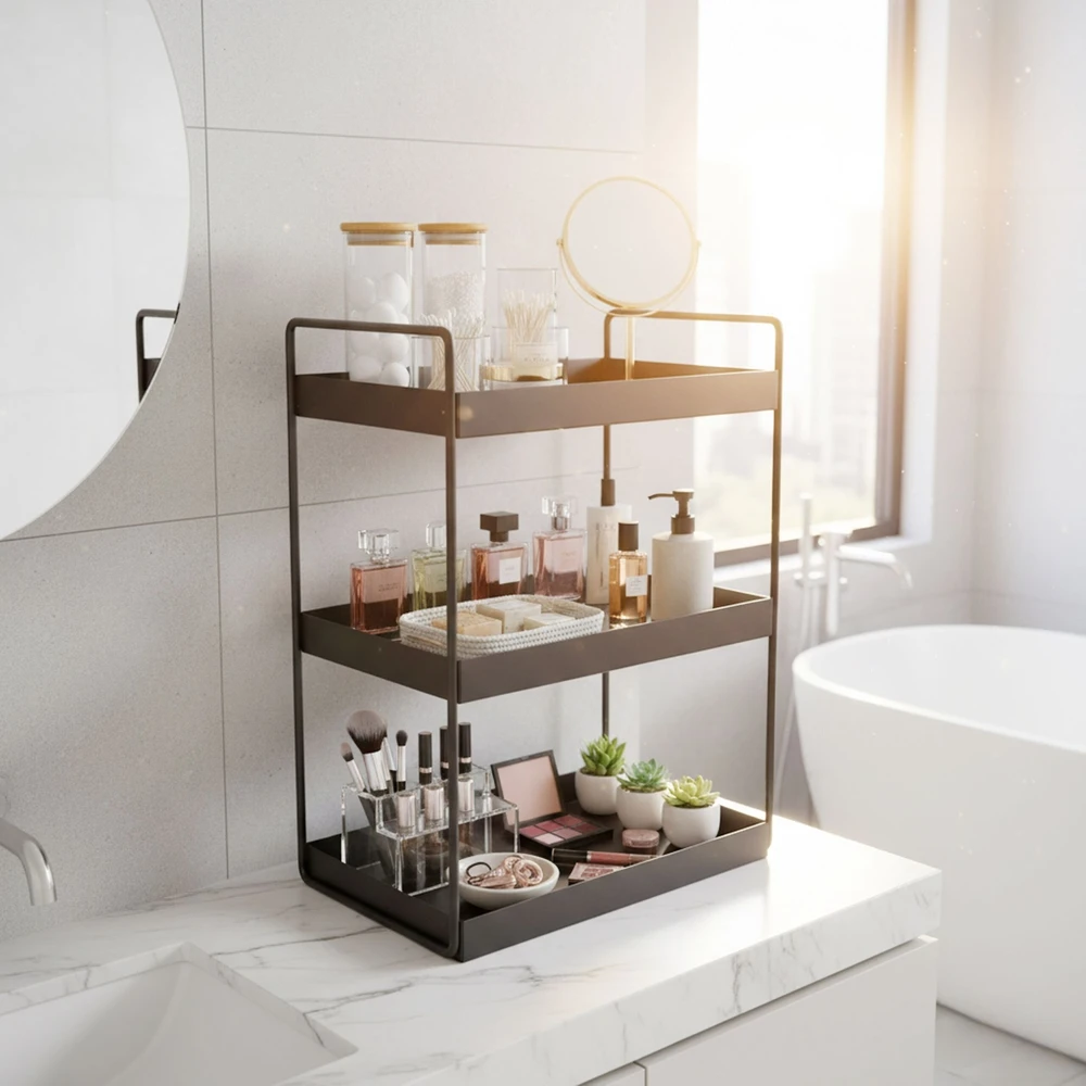 Relaxdays Metalinis prieskonių stovas, 3 aukštai