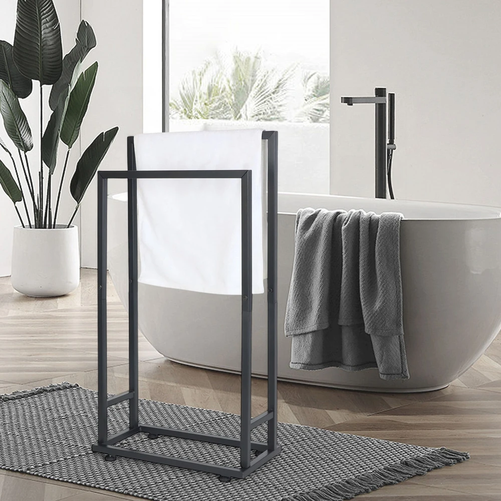 Relaxdays Metalinis rankšluosčių laikiklis, 2 strypai