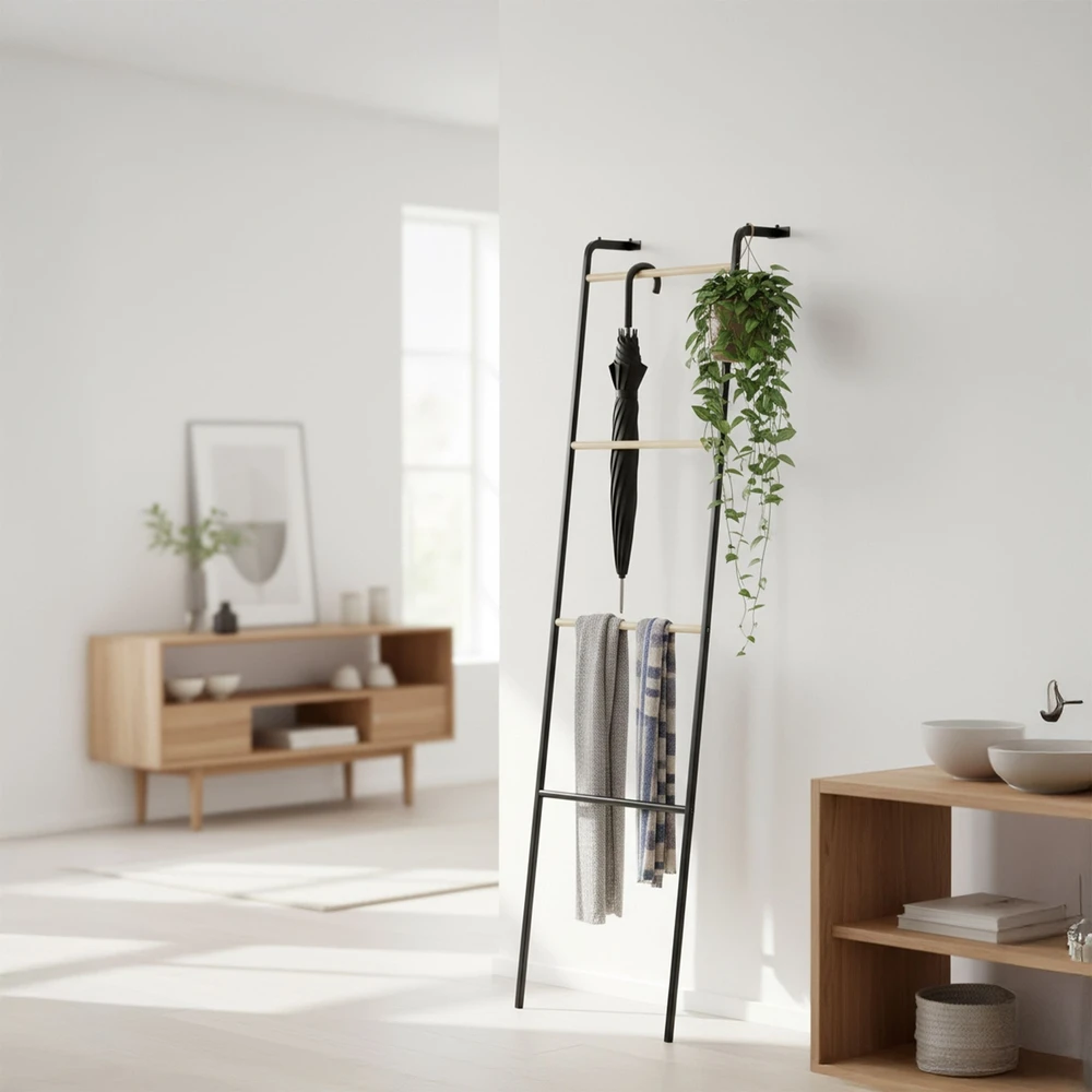 Relaxdays Metalinis rankšluosčių stovas