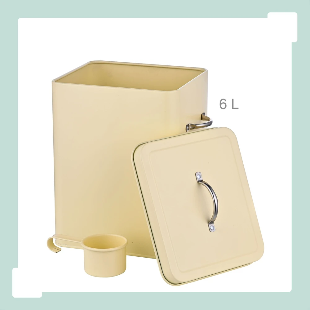 Relaxdays Metalinis skalbiklio konteineris, 6 l