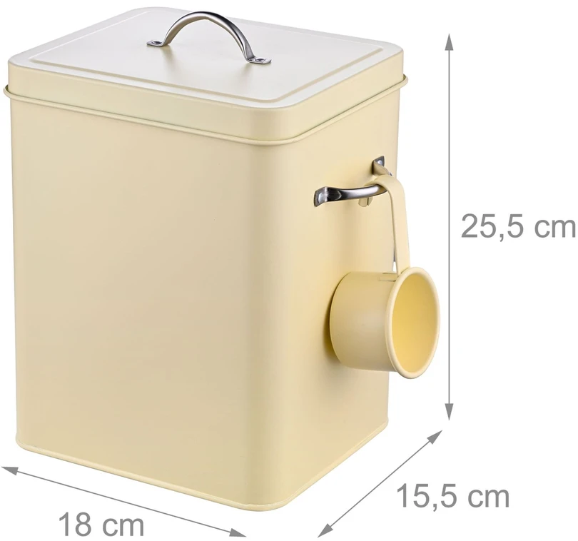 Relaxdays Metalinis skalbiklio konteineris, 6 l