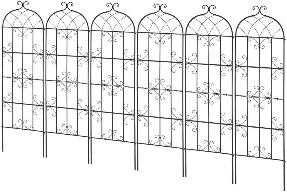 VEVOR Metalinis sodo grotelės vijokliniams augalams 180x51 cm