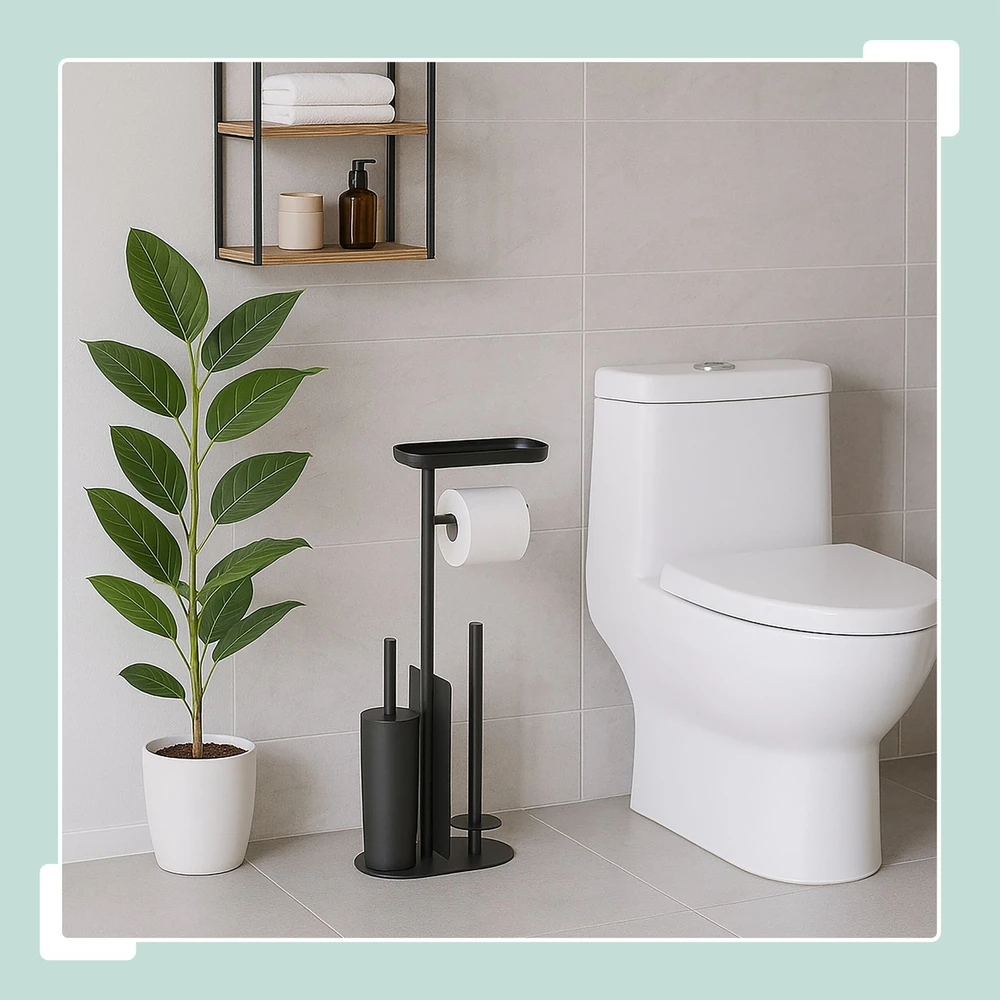 Relaxdays Metalinis WC rinkinys