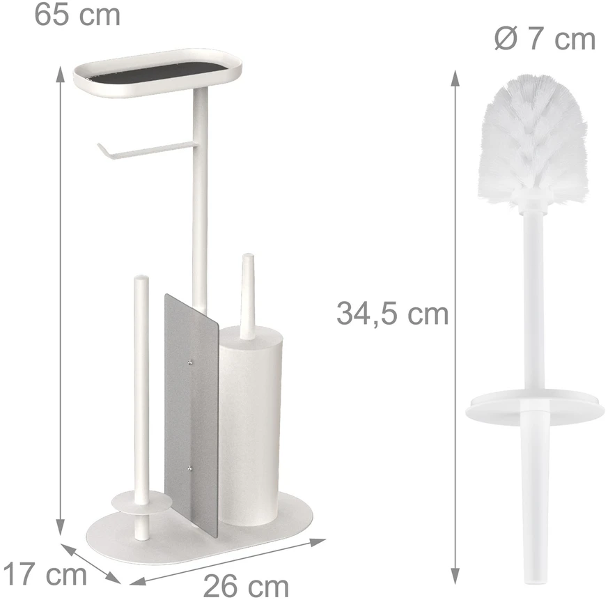 Relaxdays Metalinis WC rinkinys