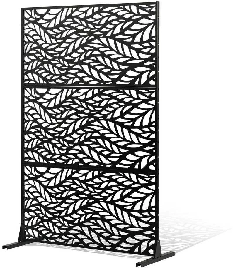 VEVOR Metalo privatumui skirtas ekranas 120 x 183 cm juodas