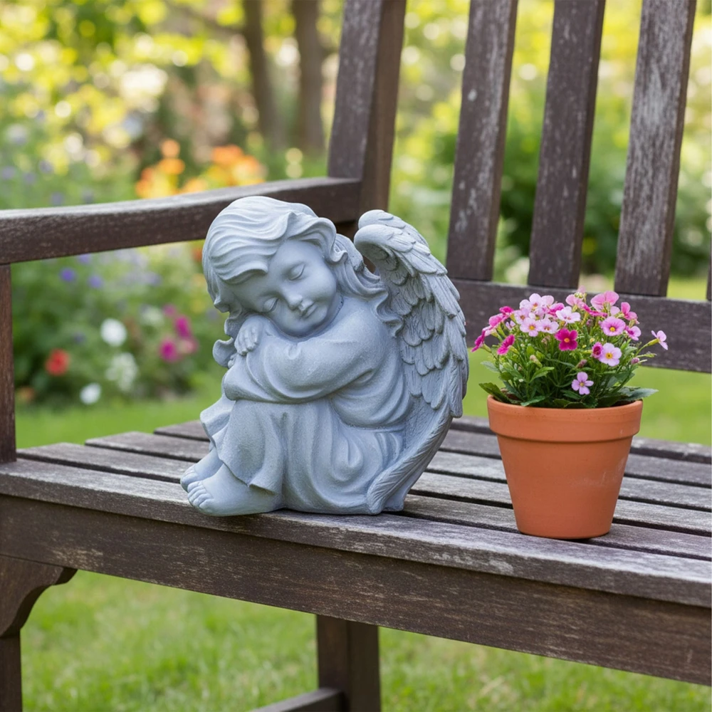 Relaxdays Miegantis kapo angelas 24 cm