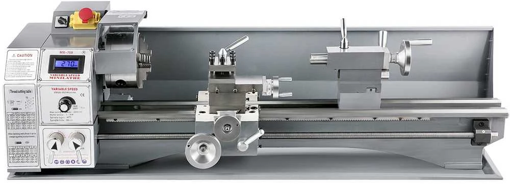VEVOR Mini metalo tekinimo staklės su kintamu greičiu