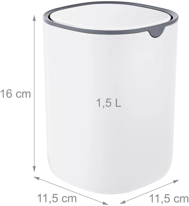 Relaxdays Mini stalo šiukšliadėžė, 1.5 l