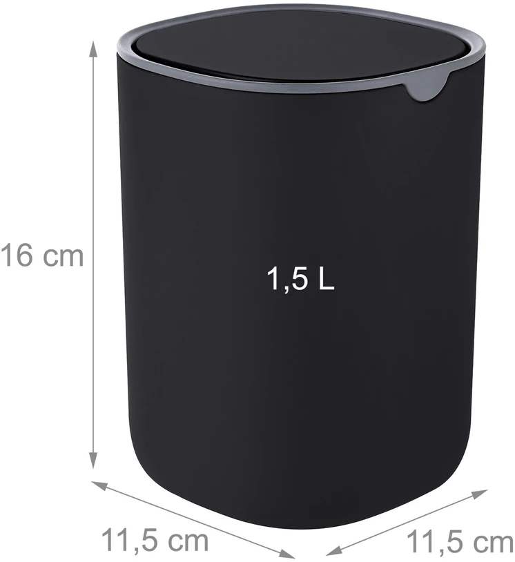 Relaxdays Mini stalo šiukšliadėžė, 1.5 l