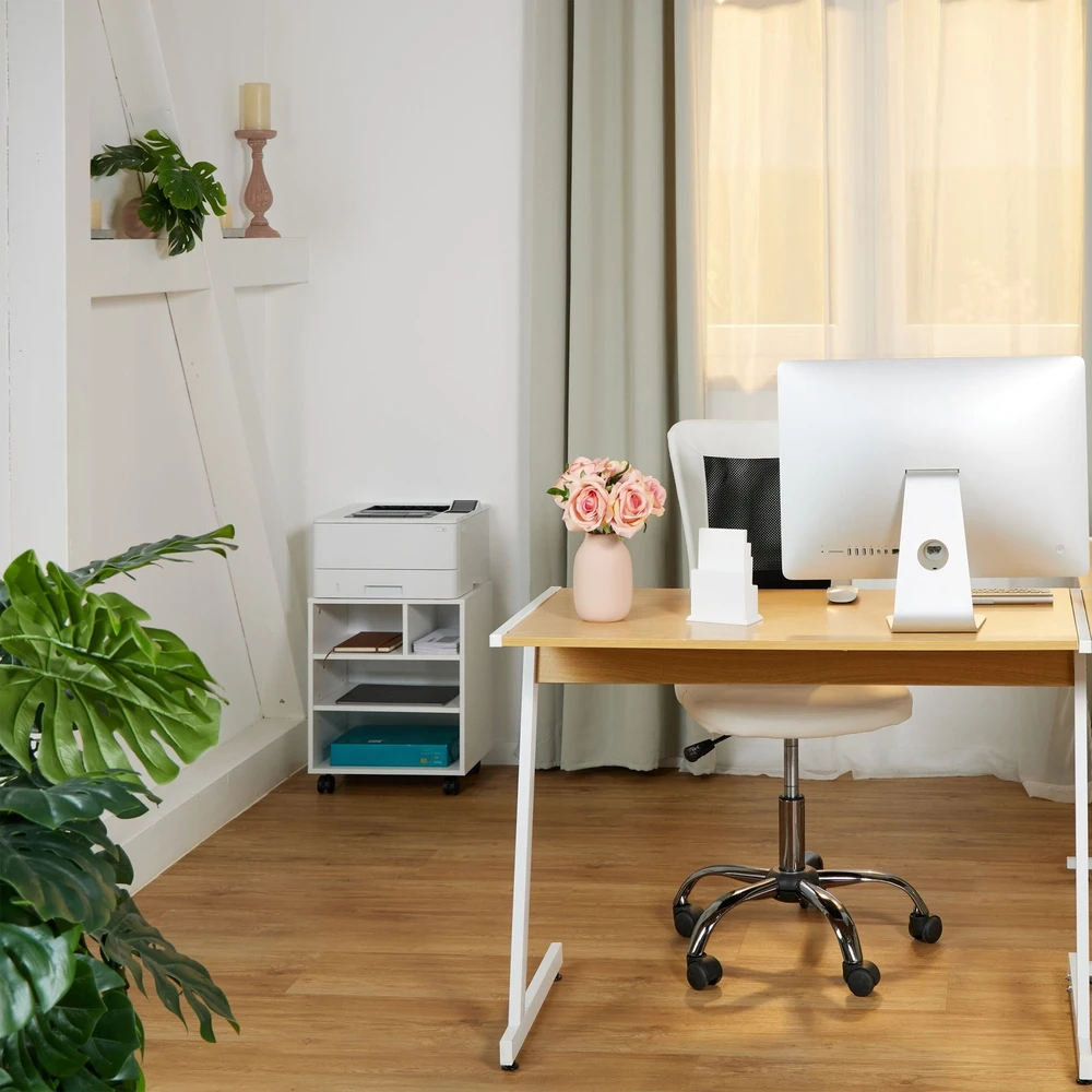 Relaxdays Mobilus dokumentų spintelė su 4 skyriais