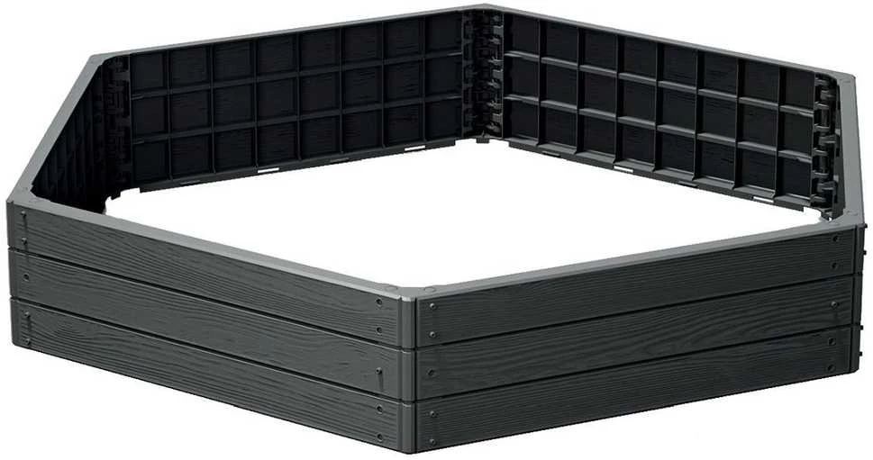 Prosperplast Modulinė daržinė, antracito, 6 segmentai