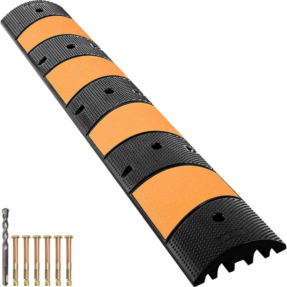 VEVOR Modulinė gumos greitkelio danga 6FT 2 kanalų