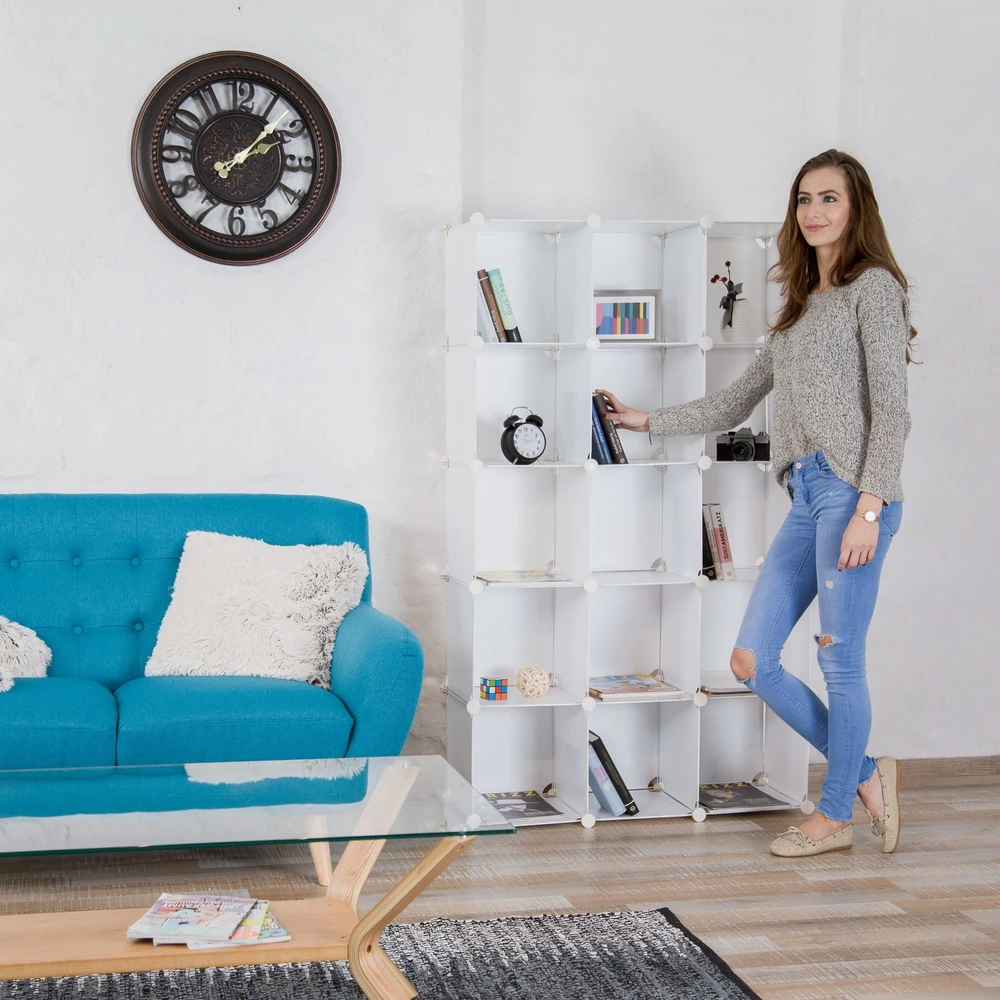Relaxdays Modulinė lentyna su 15 skyrių