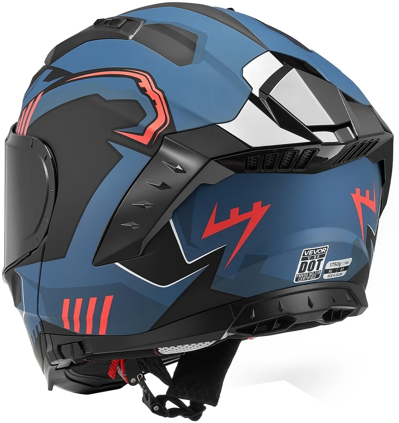 VEVOR Modulinis motociklo šalmas, atverčiamas, XL