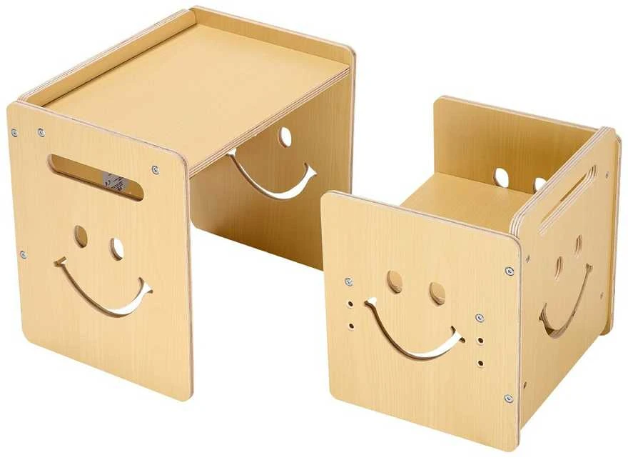VEVOR Montessori vaiko stalas su kėde ir lenta