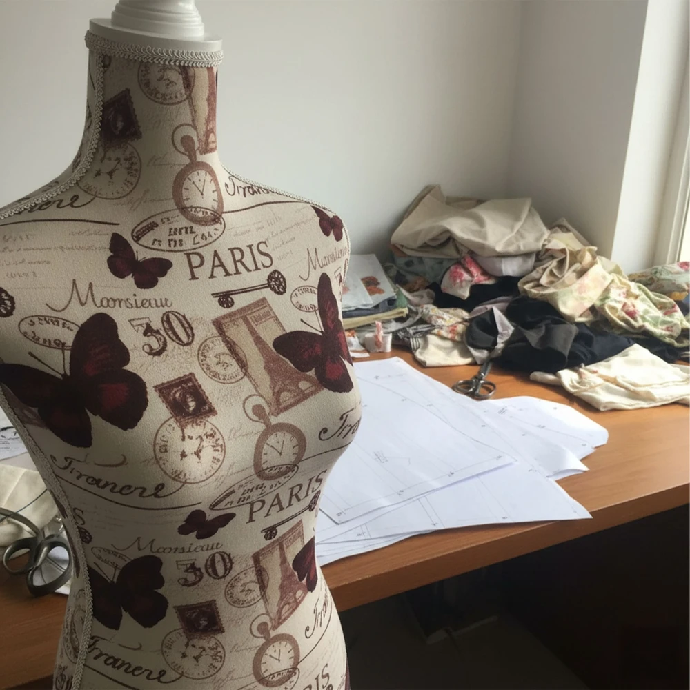 Relaxdays Moteriškas siuvėjos manekenas 36/38 Paris