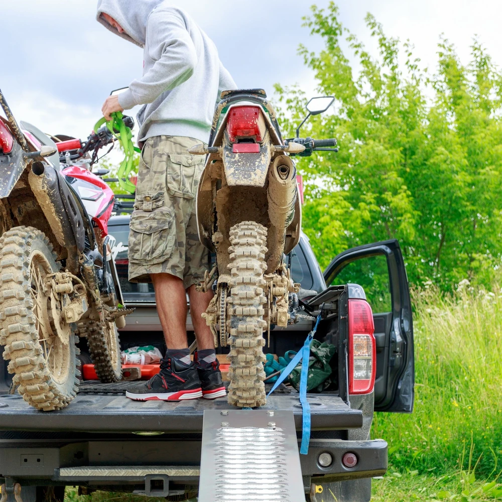 Relaxdays Motociklo užvažiavimo rampa