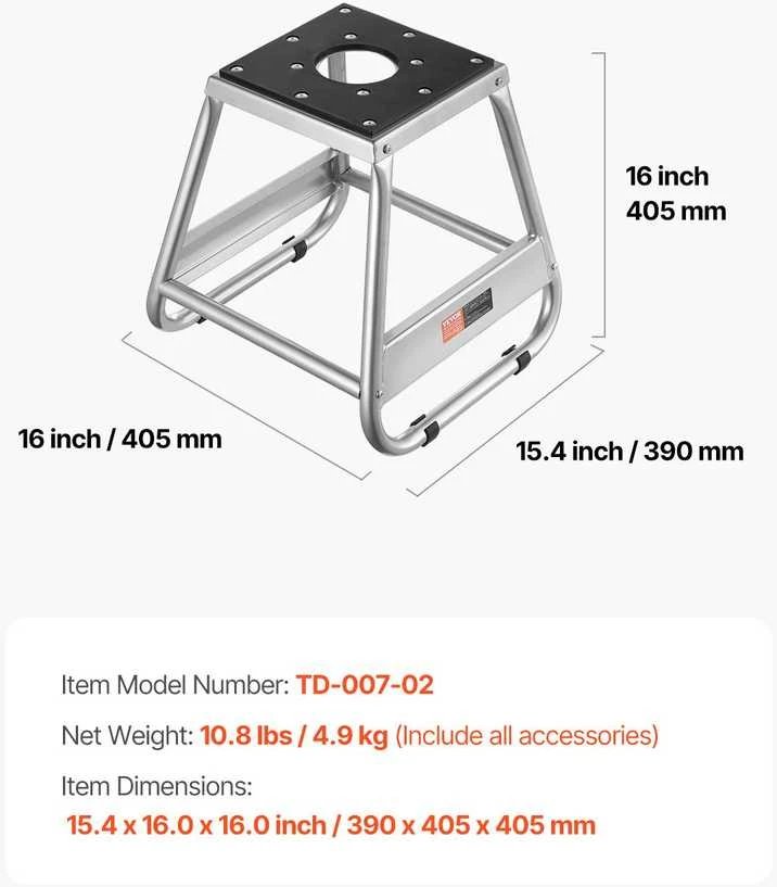 VEVOR Motociklų stovas iki 500 kg apkrovai