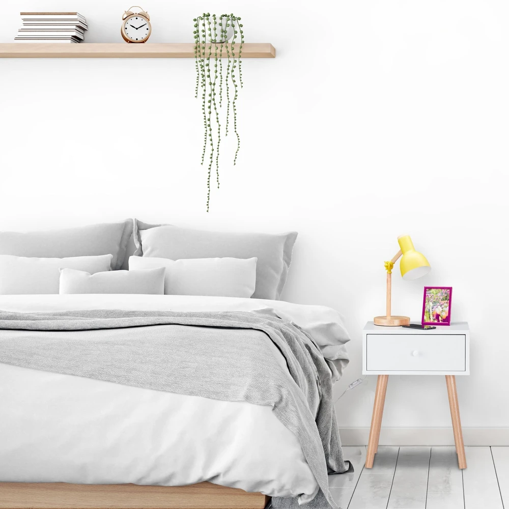Relaxdays Naktinis staliukas su stalčiumi