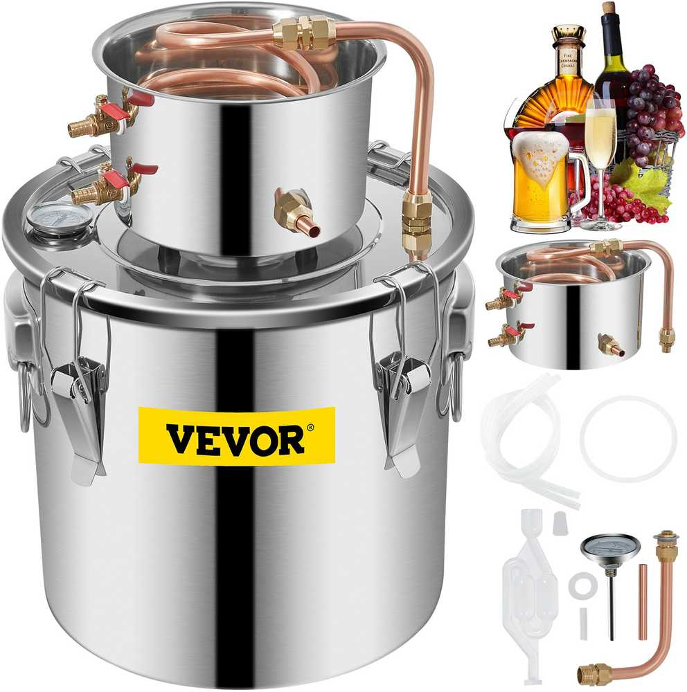 VEVOR Naminis distiliuotojas 21L su variu ir termometru