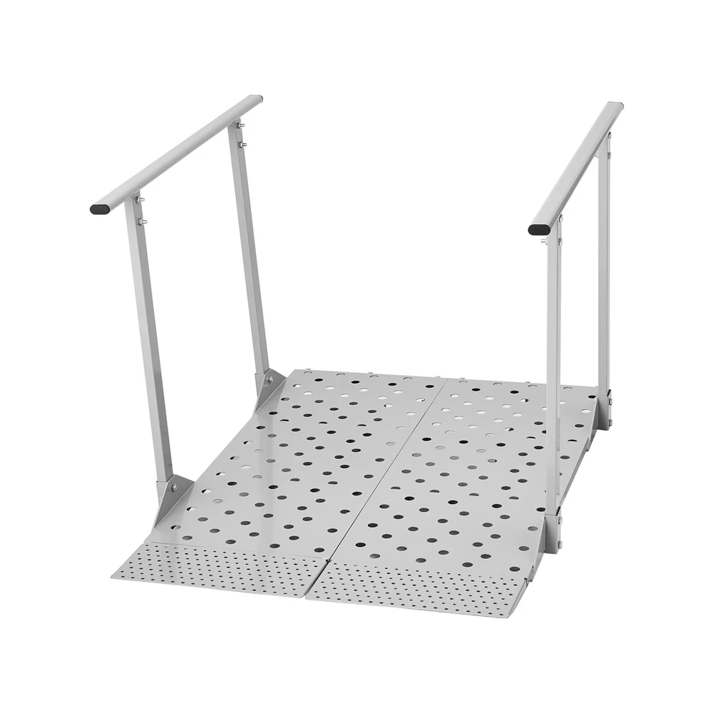 VEVOR Neįgaliojo vežimėlio rampa su turėklais 1140 x 850 mm