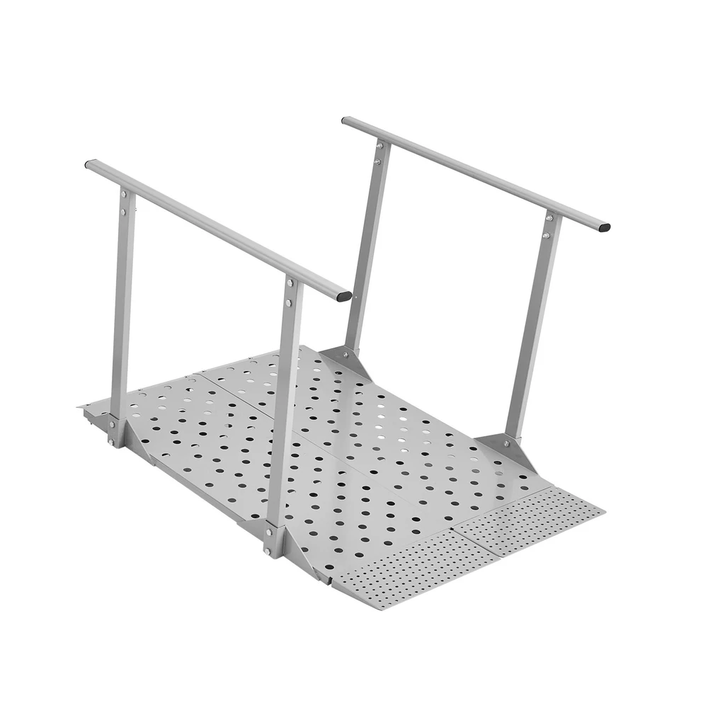 VEVOR Neįgaliojo vežimėlio rampa su turėklais 1140 x 850 mm