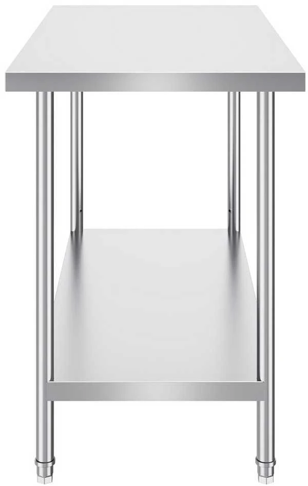 VEVOR Nerūdijančio plieno darbo stalas 61x121x86 cm