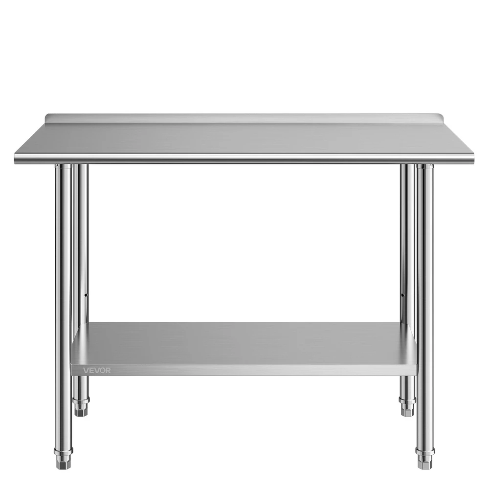 VEVOR Nerūdijančio plieno darbo stalas 61x122 cm