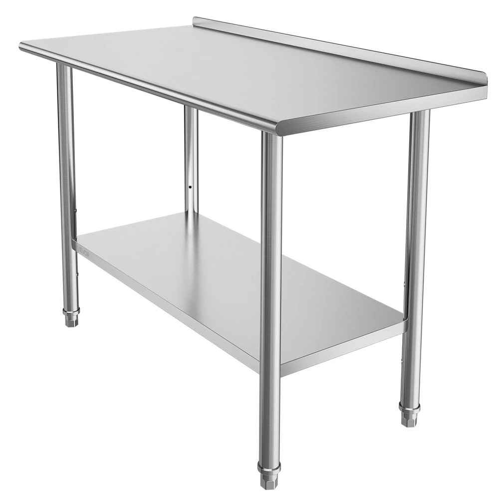 VEVOR Nerūdijančio plieno darbo stalas 61x122 cm
