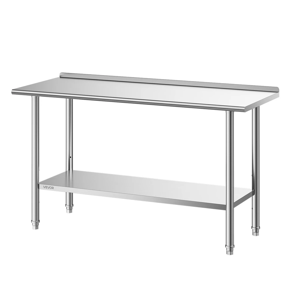 VEVOR Nerūdijančio plieno darbo stalas 61x152 cm