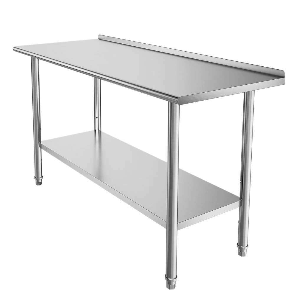 VEVOR Nerūdijančio plieno darbo stalas 61x152 cm