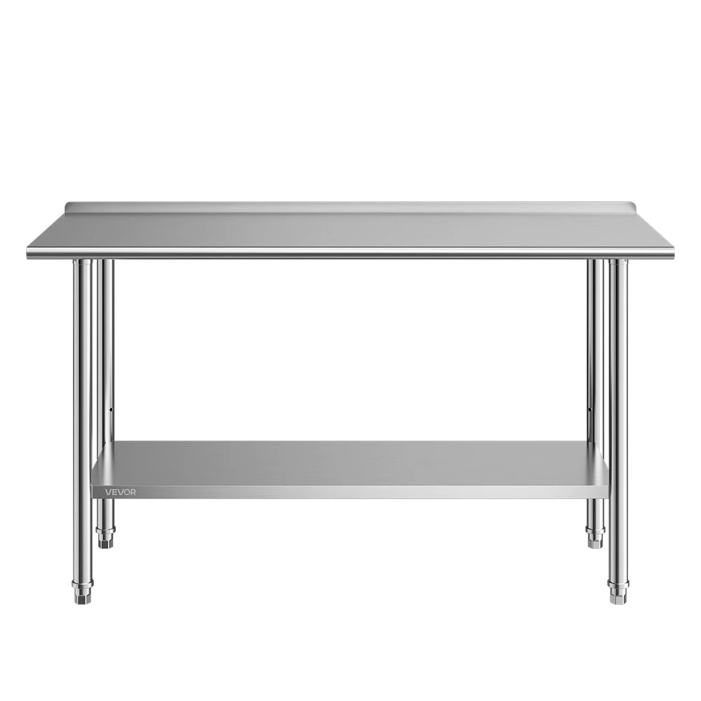 VEVOR Nerūdijančio plieno darbo stalas 61x152 cm