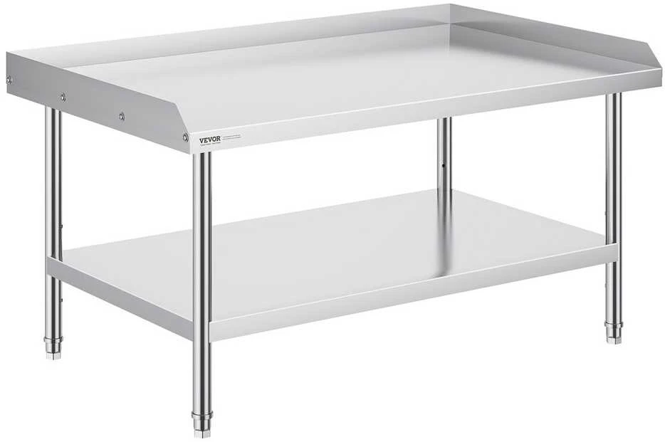 VEVOR Nerūdijančio plieno darbo stalas 76x122 cm