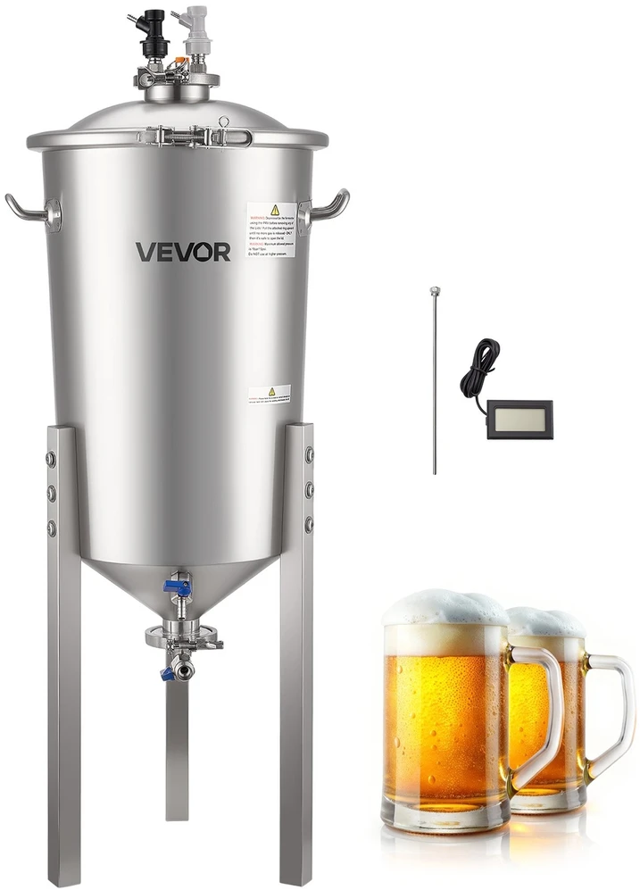 VEVOR Nerūdijančio plieno kūginis fermenteris 30L