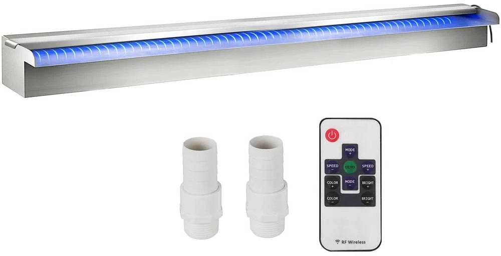 VEVOR nerūdijančio plieno vandens krioklio fontanas su led