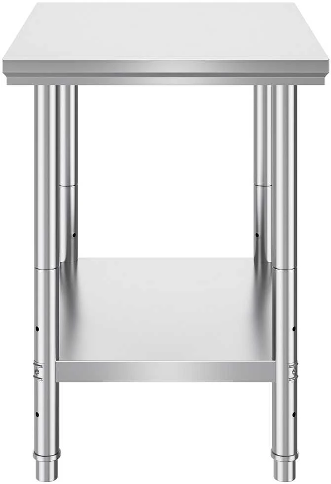 VEVOR Nerūdijančio plieno virtuvės darbo stalas 60x76x80 cm