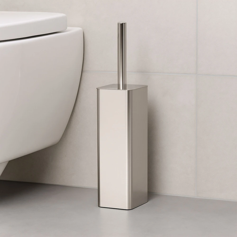 Relaxdays Nerūdijančio plieno WC šepečio laikiklis