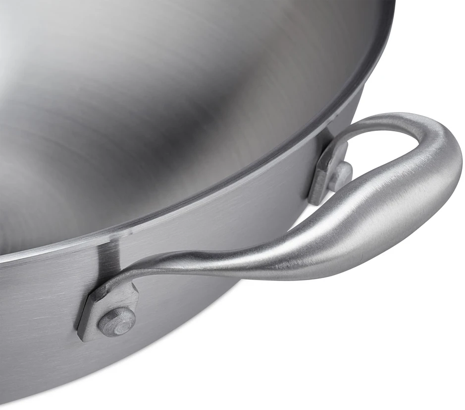 Relaxdays Nerūdijančio plieno wok keptuvė su dangčiu