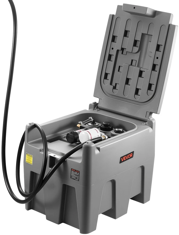VEVOR Nešiojama dyzelino talpa 220 l su 12V siurbliu