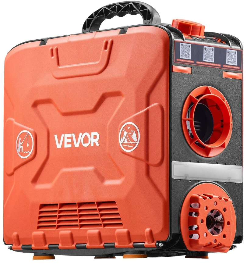 Vevor Portatyvus dyzelinis oro šildytuvas 8kW su Bluetooth valdymu ir LCD ekranu (380 x 150 x 410 mm)