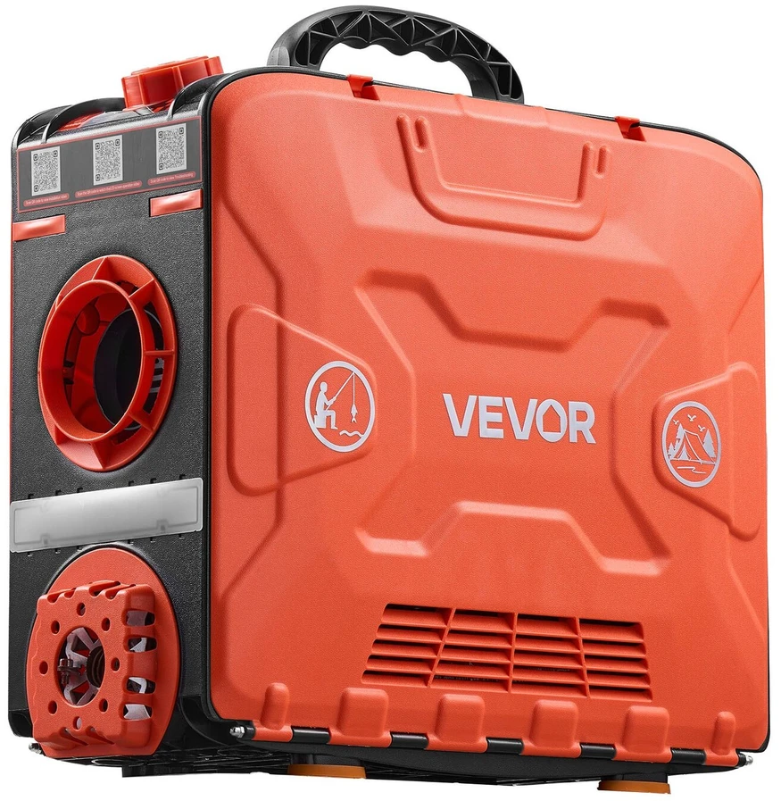 Vevor Portatyvus dyzelinis oro šildytuvas 8kW su Bluetooth valdymu ir LCD ekranu (380 x 150 x 410 mm)