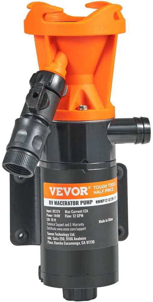 VEVOR Nešiojamas karavanų siurblys fekalijoms, 12V